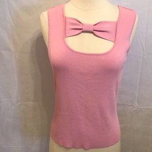 J Marco Pink Bow Tank